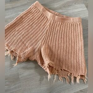 RUVE Cutest ever Peach Orange KNIT Shorts.